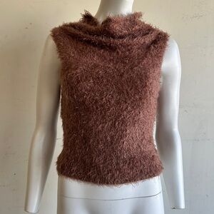 Vintage y2k 90s Betsey Johnson Fuzzy Shag Top